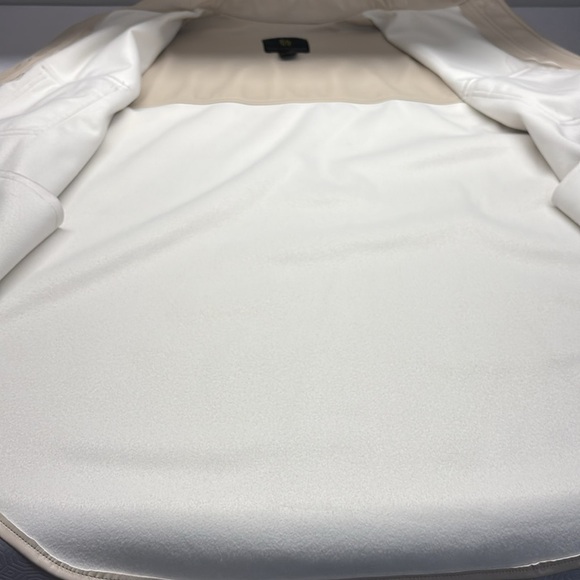 House of Harlow 1960 Faux Leather Button-Up Jacket Cream Size XL - Picture 5 of 13